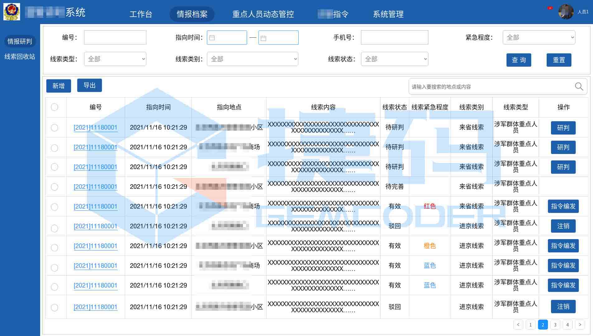 智慧公安勤警系统