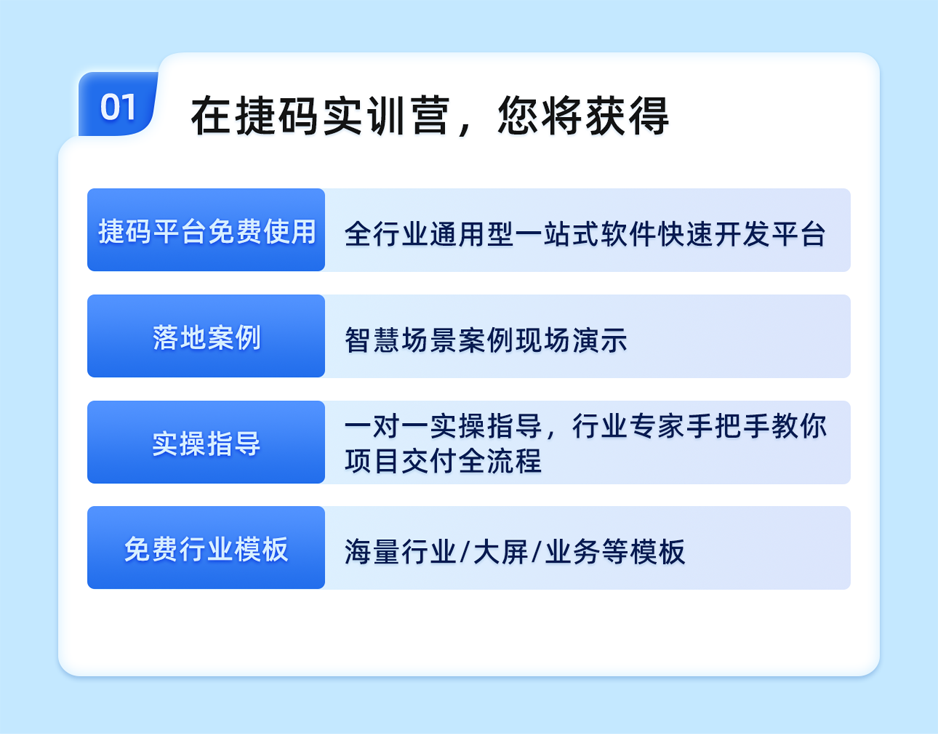 捷码1天教会你如何节省70%项目成本10倍速开发